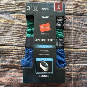 Hanes Premium Men's Briefs with Total Support Pouch 3pk Gray/Blue/green, Small